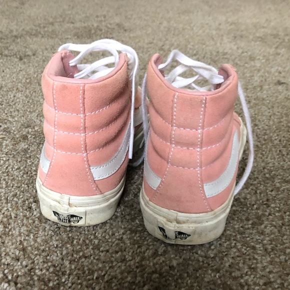 Pink Vans high tops women’s 6 Men’s 4.5 - Picture 6 of 7
